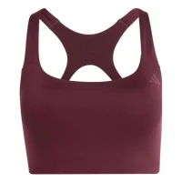 adidas Optimé Workout Support Sport BH Damen - maroon