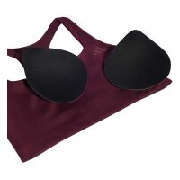 adidas Optimé Workout Support Sport BH Damen - maroon