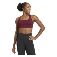 adidas Optimé Workout Support Sport BH Damen - maroon