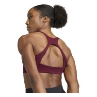 adidas Optimé Workout Support Sport BH Damen - maroon