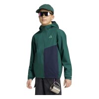 adidas Terrex Multi 2 Layer Climaproof Rain Jacken Kinder - cgreen