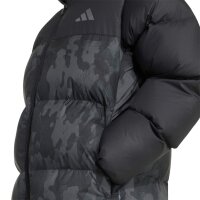 adidas Synthetic Down Allover Print Jacken Kinder - black/grey six/carbon/g
