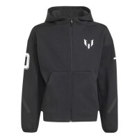 adidas Messi Zne Full-Zip Kapuzenjacke Kinder - black