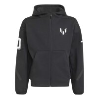 adidas Messi Zne Full-Zip Kapuzenjacke Kinder - black
