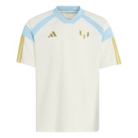 adidas Messi Hot T-Shirt Kinder - owhite/iceblu