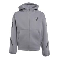 adidas Messi Zne Full-Zip Kapuzenjacke Kinder - grey
