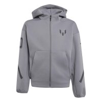 adidas Messi Zne Full-Zip Kapuzenjacke Kinder - grey