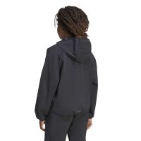 adidas Sport Icons 3 Stripes Hooded Trainingsjacke Kinder - black/black