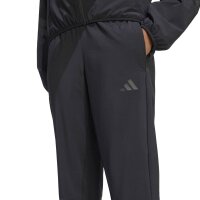 adidas Sport Icons 3 Stripes Woven lange Hose Kinder - black/black