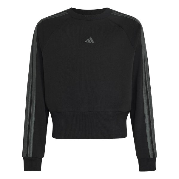 adidas Satin Sweatshirt Kinder - black/grey six