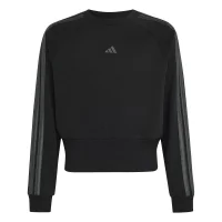 adidas Satin Sweatshirt Kinder - black/grey six