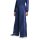 adidas Satin lange Hose Kinder - dkblue/dualin