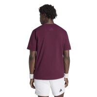 adidas Tennis T-Shirt Herren - maroon