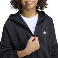 adidas Loose Full Zip Hoodie Fleece Kinder - black