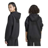 adidas Loose Full Zip Hoodie Fleece Kinder - black