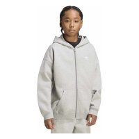 adidas Loose Full Zip Hoodie Fleece Kinder - mgreyh