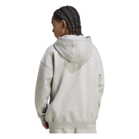 adidas Loose Full Zip Hoodie Fleece Kinder - mgreyh
