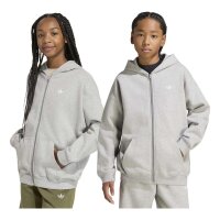 adidas Loose Full Zip Hoodie Fleece Kinder - mgreyh