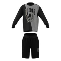 adidas LO Vrct Tee Set Kinder - black/mgreyh/black