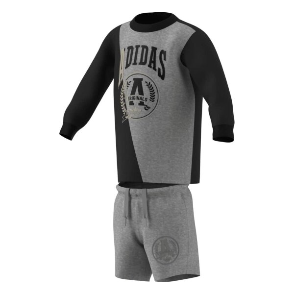 adidas LO Vrct Tee Set Baby - black/mgreyh/mgreyh