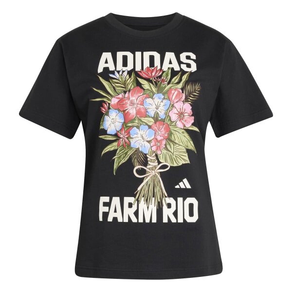 adidas Farm T-Shirt Damen - black/crewht/multco