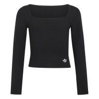 adidas Slim langarm Shirt Kinder - black