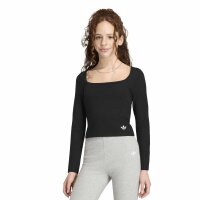 adidas Slim langarm Shirt Kinder - black