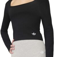 adidas Slim langarm Shirt Kinder - black