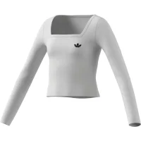 adidas Slim langarm Shirt Kinder - white