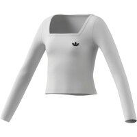adidas Slim langarm Shirt Kinder - white