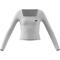 adidas Slim langarm Shirt Kinder - white