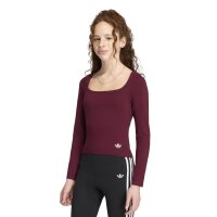 adidas Slim langarm Shirt Kinder - maroon