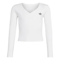 adidas Slim langarm Shirt Kinder - white