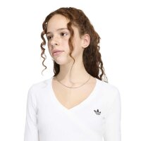 adidas Slim langarm Shirt Kinder - white