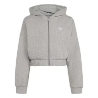 adidas LO Zip Kapuzenjacke Kinder - mgreyh