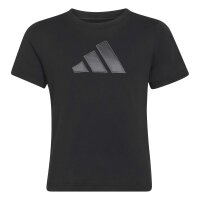 adidas Satin T-Shirt Kinder - black/grey six