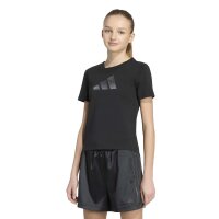 adidas Satin T-Shirt Kinder - black/grey six