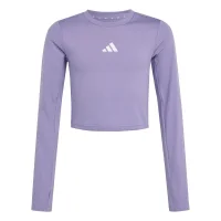 adidas Techfit langarm Shirt Kinder - maglil/white