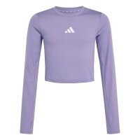 adidas Techfit langarm Shirt Kinder - maglil/white