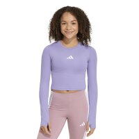 adidas Techfit langarm Shirt Kinder - maglil/white