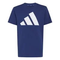 adidas Essentials T-Shirt Kinder - dkblue/white