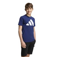 adidas Essentials T-Shirt Kinder - dkblue/white
