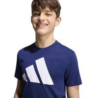 adidas Essentials T-Shirt Kinder - dkblue/white