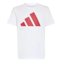adidas Essentials T-Shirt Kinder - white/purrub