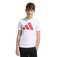 adidas Essentials T-Shirt Kinder - white/purrub