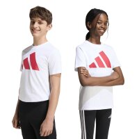 adidas Essentials T-Shirt Kinder - white/purrub