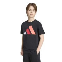 adidas Essentials T-Shirt Kinder - black/white/purrub/so