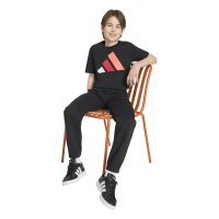 adidas Essentials T-Shirt Kinder - black/white/purrub/so