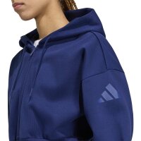 adidas SL+ Fleece Full-Zip Hoodie Damen - dkblue