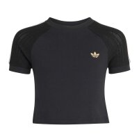 adidas Knit 3stripe T-Shirt Kinder - black